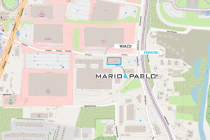 Mapa dojazdu do nowego salonu Mario&Pablo w Krakowie